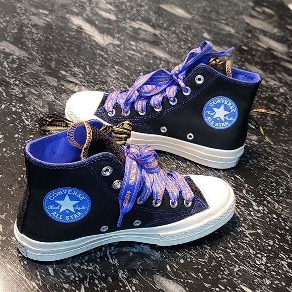 BRAND NEW CONVERSE CHUCK 70 RIBBON LACES KADIN SIYAH SNEAKER - Picture 9 of 16